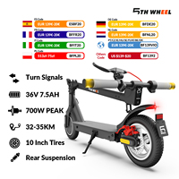 5TH WHEEL W09S Commuting Electric Scooter – 700W Peak Motor, 25KM/H, 32-35KM, 10\