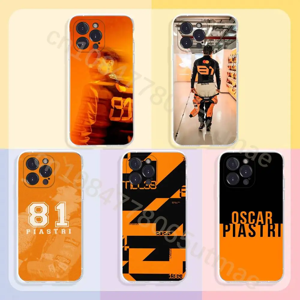 

O-Oscar Piastri 81 Phone Case For iPhone11,12,13,14,15,16,17,Plus,Pro,Max,Plus,Transparent Cover