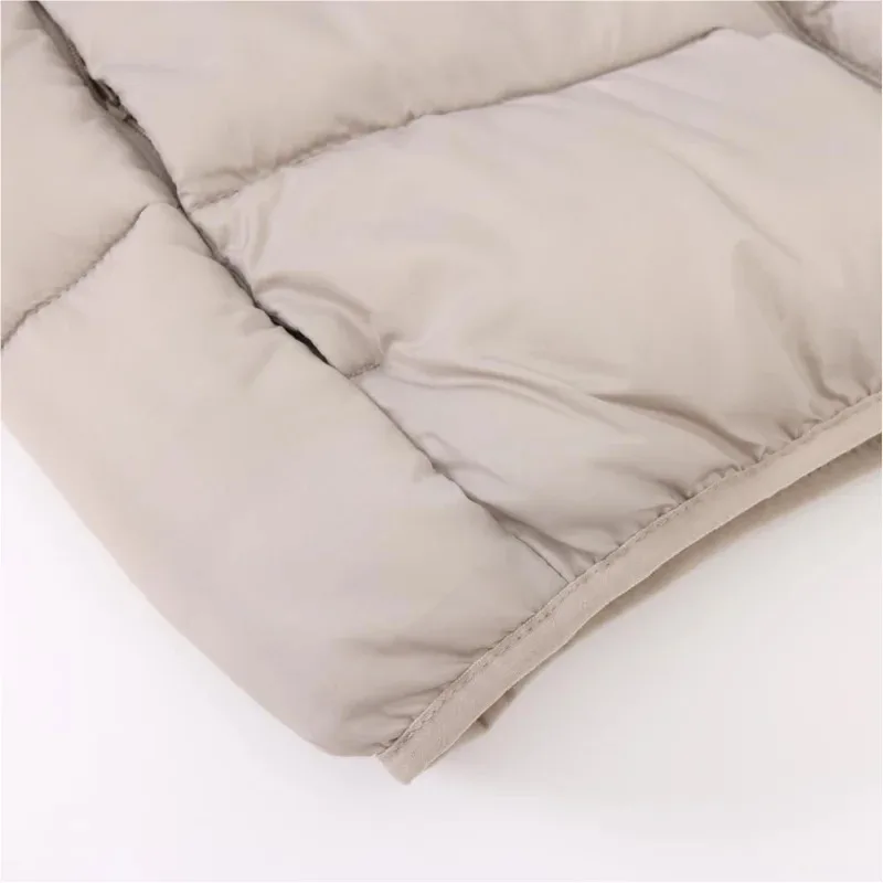 شعار مخصص يندبروف الشتاء سترة سميكة الوقوف طوق DIY أسفل القطن سترة بلا أكمام لطباعة العلامة التجارية الشركة #5