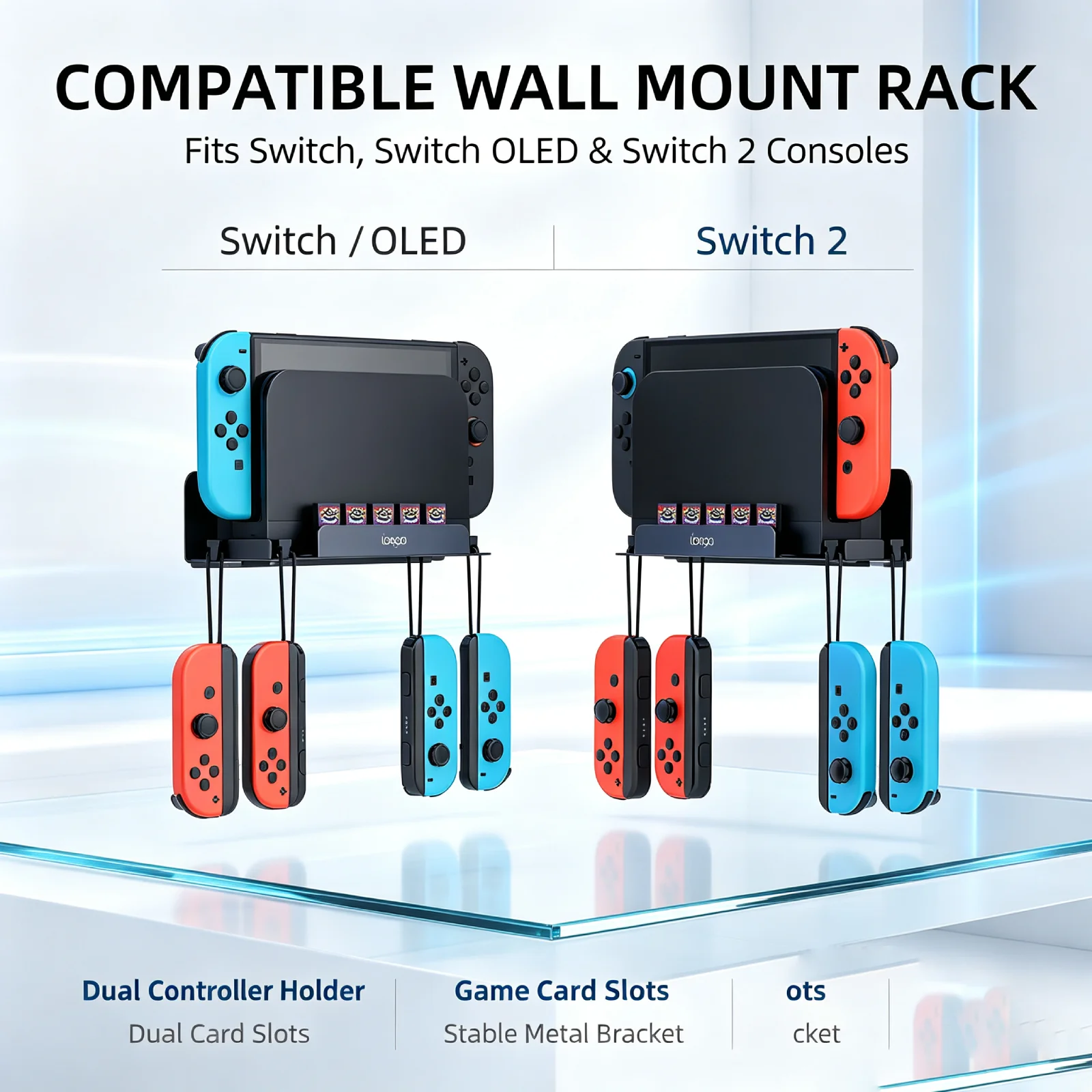Gaming Accessories Wall Mount - Wall Mount for Switch 2/Switch with