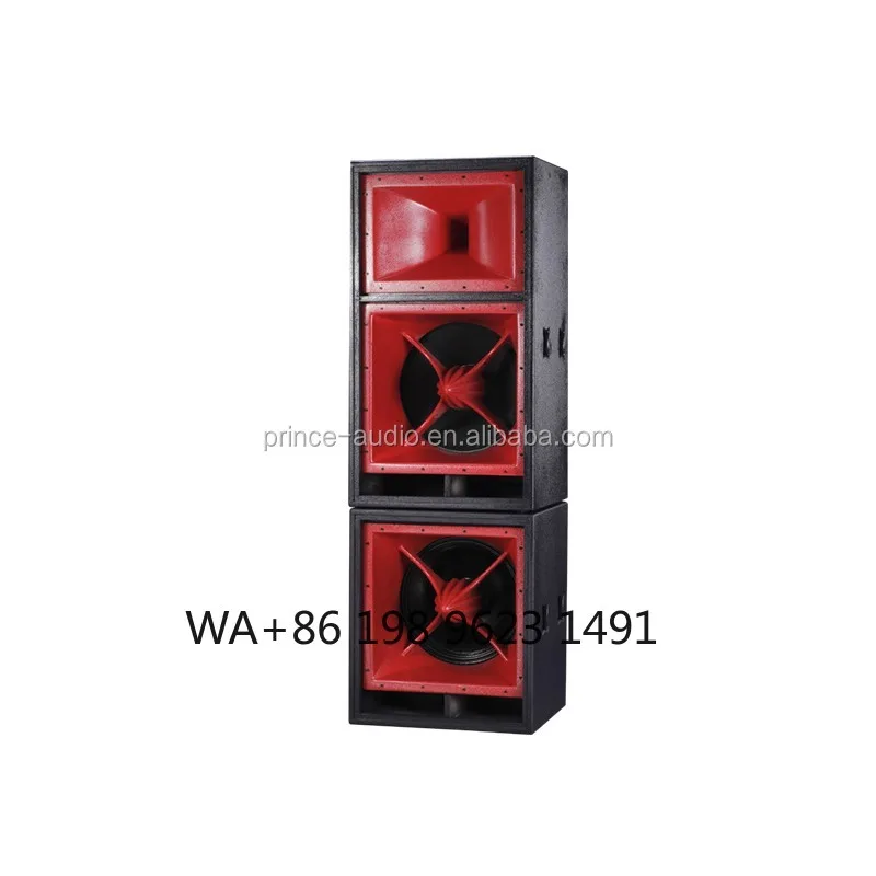 15 Inch Linear Array Speaker 2*300W Class D Amplifier 55-20kHz 121dB Professional Stage
