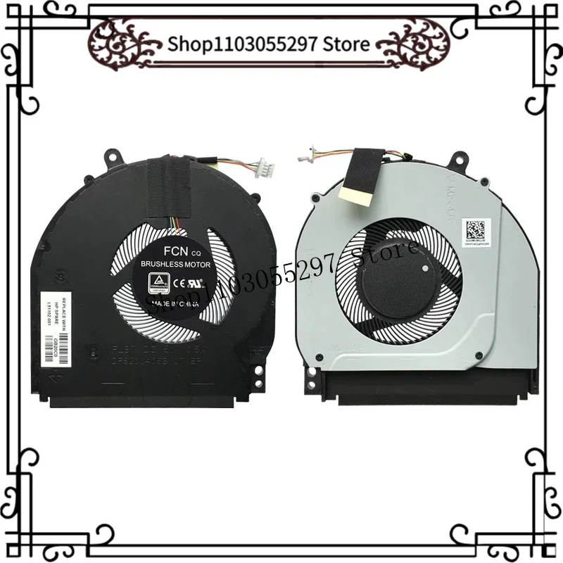 Laptop CPU Cooling Fan for HP Pavilion x360 14-DH 14M-DH 14M-DH0003DX 15-DQ0953CL 15-DQ