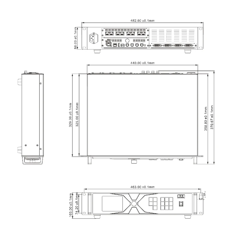 컬러라이트 X8e HD LED 디스플레이 컨트롤러 비디오 프로세서, 최고의 가격