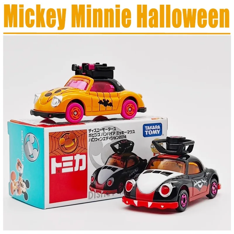 TAKARA TOMY Tomica DISNEY MOTORS Mickey und Minnie Halloween Special Edition Legierung Spielzeug Kraftfahrzeug Druckguss Metall Modell Geschenke