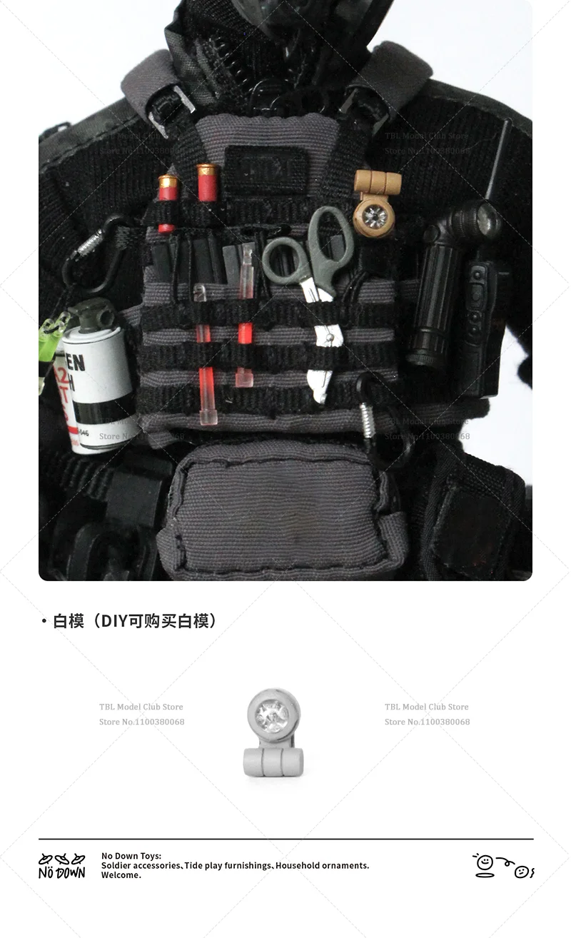 1/12 스케일 여성/남성 미니 액세서리 야외 생존 조명 모델 6인치 액션 피규어 군인용 비상 신호 장치