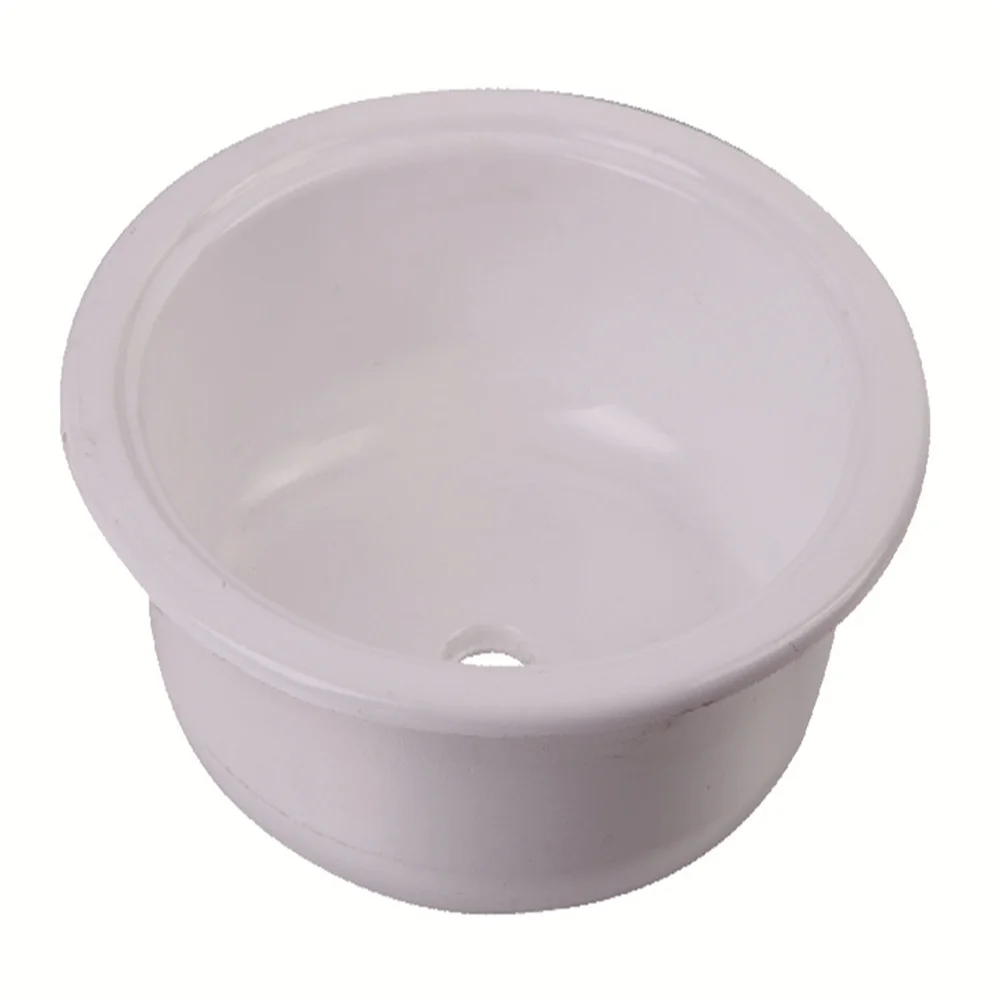 Round White Acrylic Sink Basin 375*130mm Marine Boat Caravan RV Camper GR-Y008