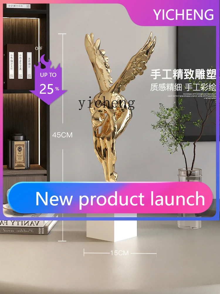 

LYY Abstract Art Figure Desktop Ornament Home Decor Living Room TV Cabinet Entrance Study Sculpture Craft