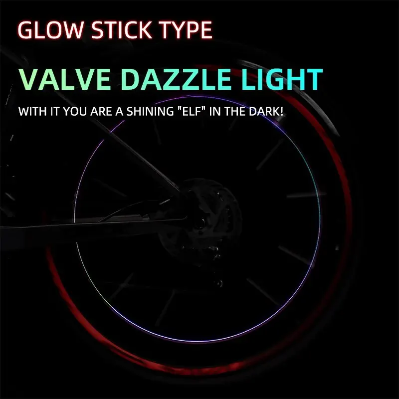 4Pcs Colorful LED Wheel Valve Lights Motorcycle Car Wheel Tire Valve Caps Universal Dustproof Bicycle Valve Cover