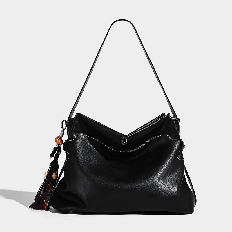 

Роскошная стильная женская сумка, высококачественная повседневная пригородная сумка на плечо, многофункциональная сумка через плечо большой вместимости с подвеской