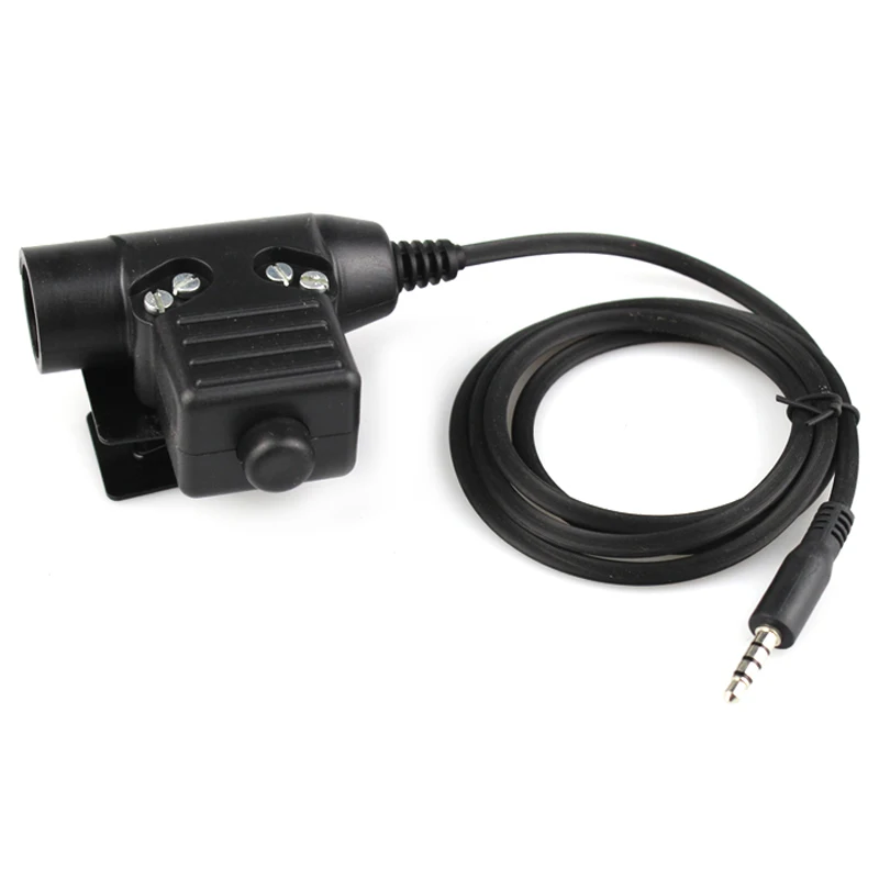 Air Tube Throat Vibration Mic Headset + Z Tactical U94 PTT Military Adapter To 3.5mm Plug Jack for IPhone Mobile Phone Cellphone