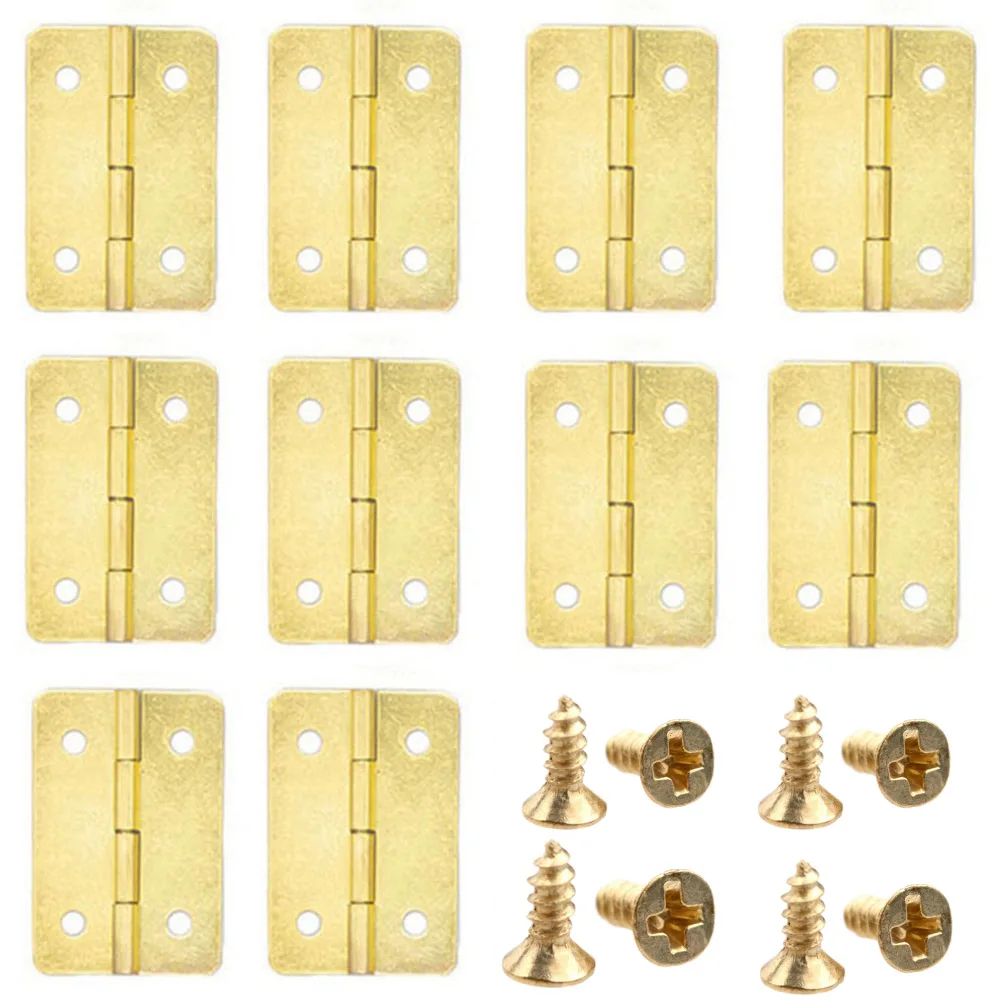 Mini DIY Model Making with Screws Crafts for Furniture Cabinet Accessories Hardware Door Hinges Jewelry Box Hinges