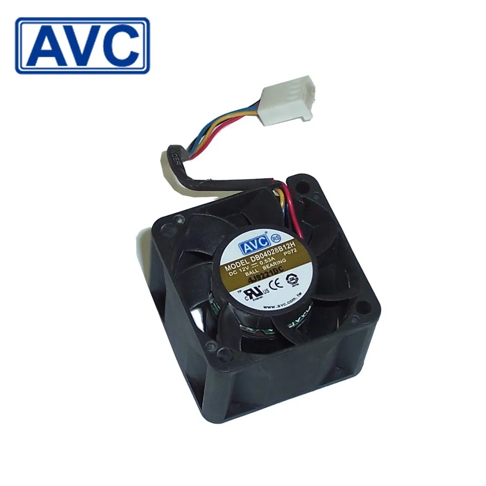 

Cooling fan For AVC DB04028B12H, P154 DC 12V 0.53A 4-wire 4-Pin connector 80mm 40x40x28mm