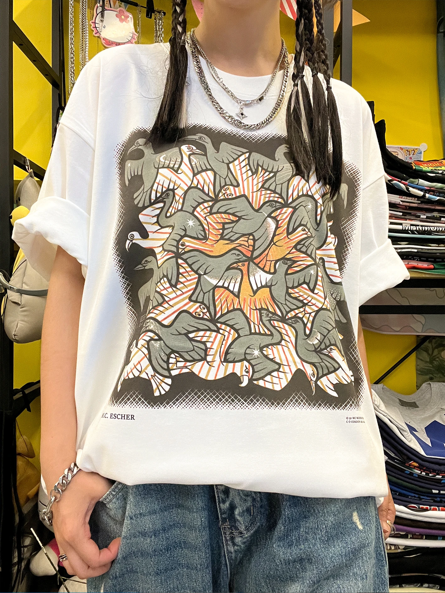 camiseta-de-manga-corta-estilo-casual-260g-con-motivos-japoneses-divertidos-y-peculiares-diseno-geometrico-retro-verano-2025