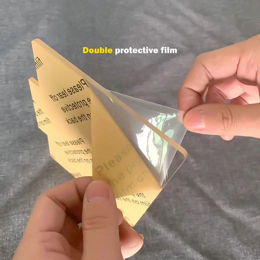 1/3/5 Pcs Acrylic Sheet Clear Cast for LED Light Base Transparent Panel Board with Protective Film Table DIY Display Projects