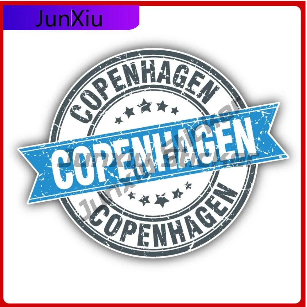 

Copenhagen Creative Sticker Travel Stamp Car Decal Bumper Stickers Funny Style Motorcycle Use For Lapt Car Accessories Scratc