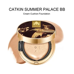 CATKIN BB Cream Air Cushion Foundation Moisture Natural Cover Concealer + Free Refill Medium/Light 0.46 Ounce