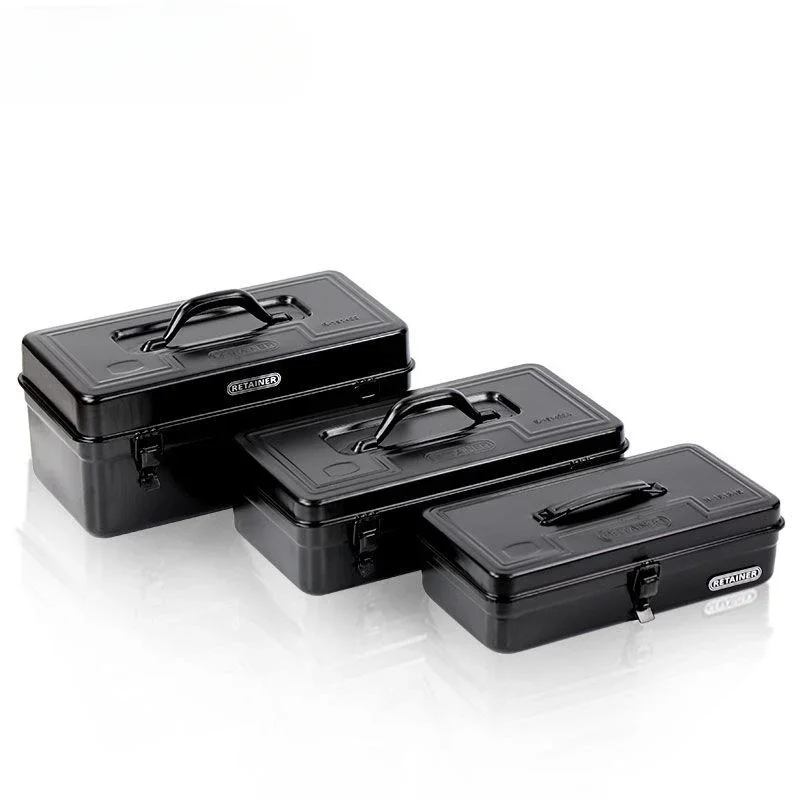 Iron Toolbox Organizer Storage Large Hard Case Complete Kit Tool Suitcase Multifunctional Rigid Transport Box Waterproof Boxes