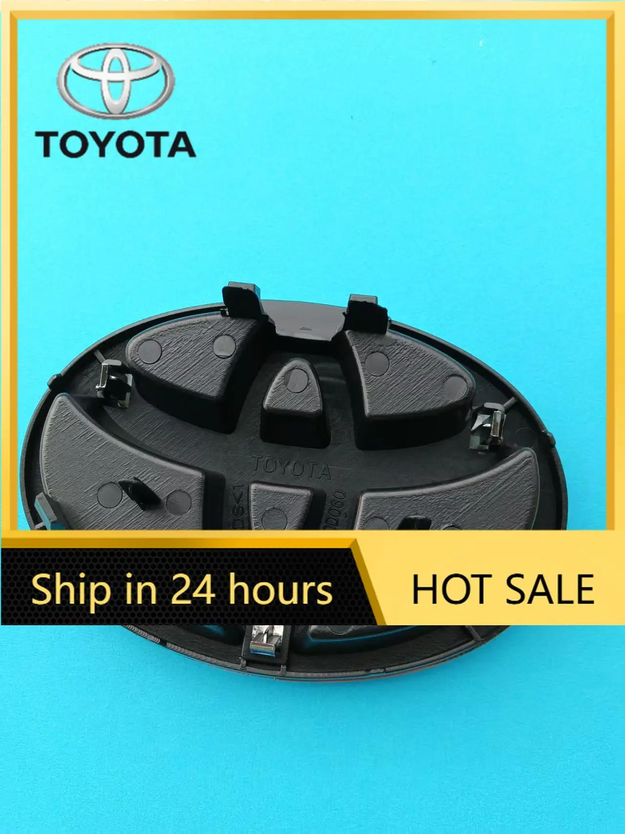 

Car Stickers 2026 Hot Fot Toyota 150x105mm Fit for 2015 Toyota Yaris Horizontal Stripes Front Emblem, OEM 75301-0D060