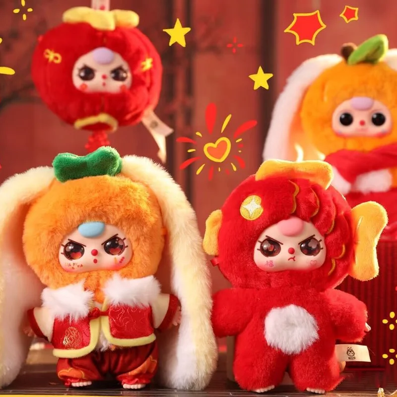 

Аутентичные хит продаж, три новогодние серии, глухая коробка, милая кукла, кулон, кавайное украшение для рабочего стола, праздничный подарок на день рождения