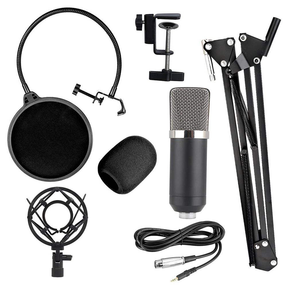 

Internet celebrity Condenser KTV Microphone BM700 Cardioid Pro Audio Studio Vocal Recording Mic KTV Karaoke With Shock Mount