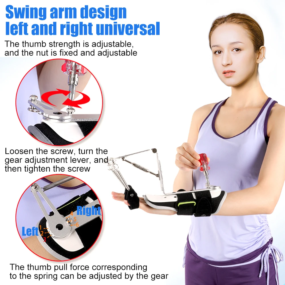 1Pcs Hand Wrist Finger Orthotics Training Device Wrist Finger Orthosis Brace Hands Finger Muscle Strength Rehabilitation Trainer