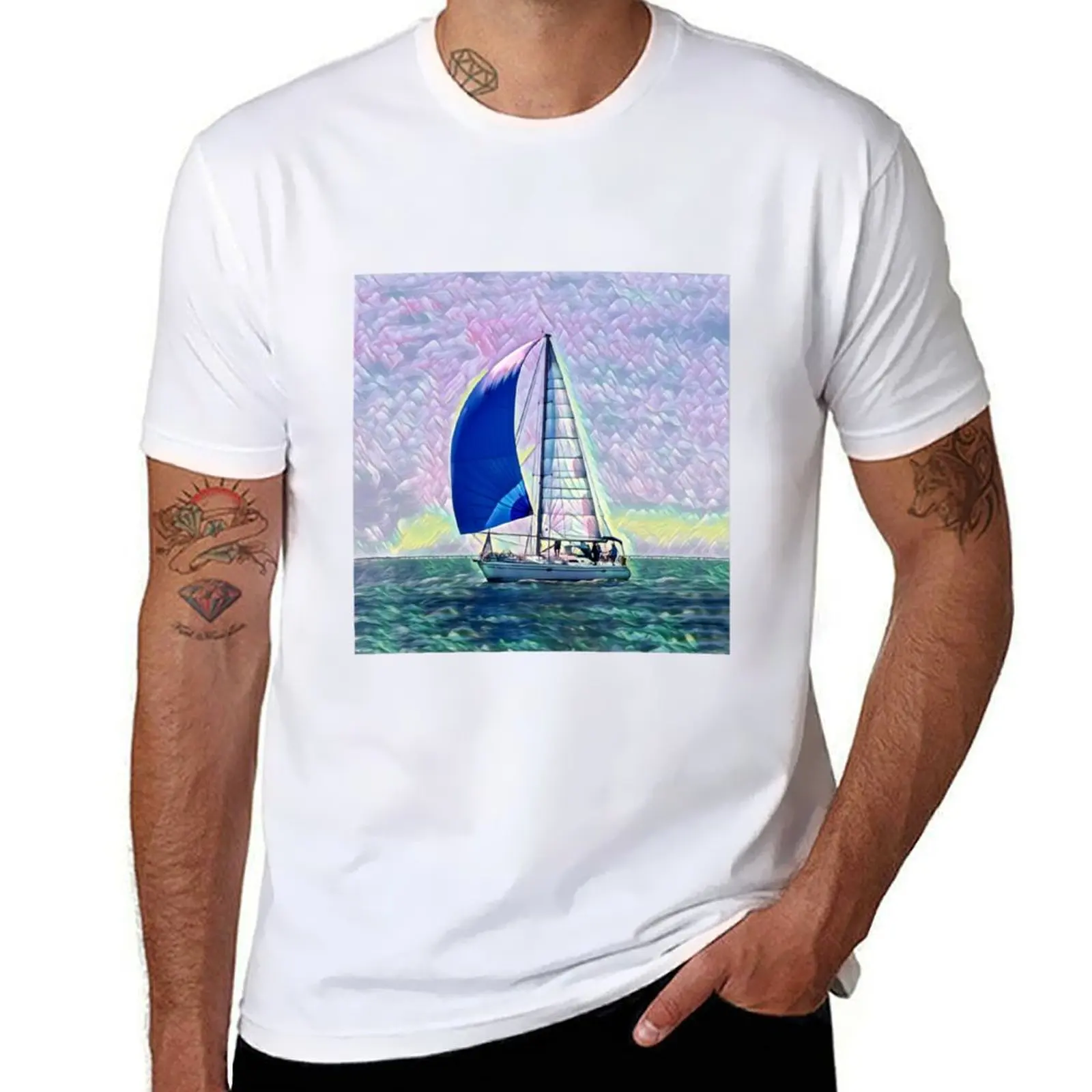 

Catalina 380 T-Shirt t shirt custom print man t shirt heavy cotton t shirts cotton 100% T-shirt
