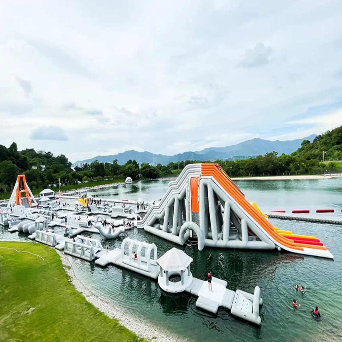 Water Floating Island Inflatable Aqua Park Commercial Inflatable Water Park