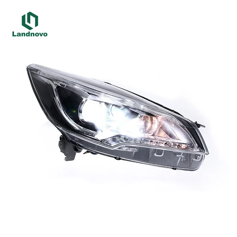 Felendo Full LED upgrade Led Head lights For Ford Escape 2013-2016 headlight assembly Car Front Head Lamp headlight