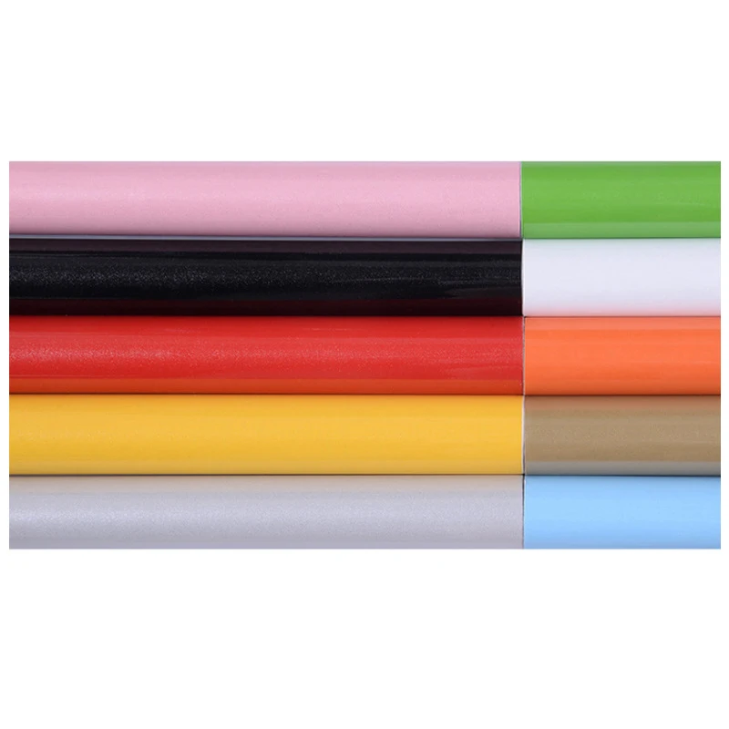 防水PVC壁紙ロール1m/ロール,光沢,粘着テープ,ドア家具,バスルーム,キッチン