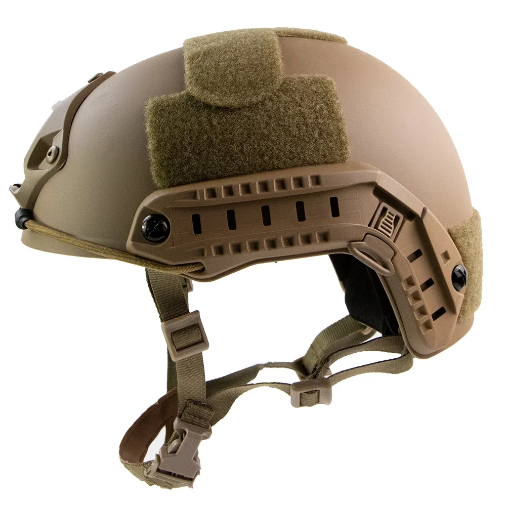 NONE Schneller taktischer Helm, verstellbarer Knopf, verdicktes ABS, Outdoor-Luftpistolen-Schießen, CS-Schutzausrüstung, geeignete Kopfgröße 55–60 cm 6