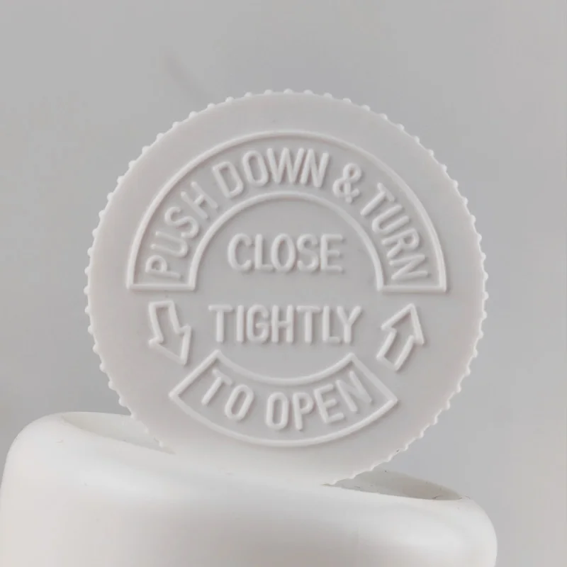 4/10/30/50 قطعة 100 مللي 100cc HDPE حبوب منع الحمل البلاستيكية الفارغة زجاجات دواء أغطية مقاومة للأطفال زجاجة كبسولة صيدلانية مع غطاء CRC #5