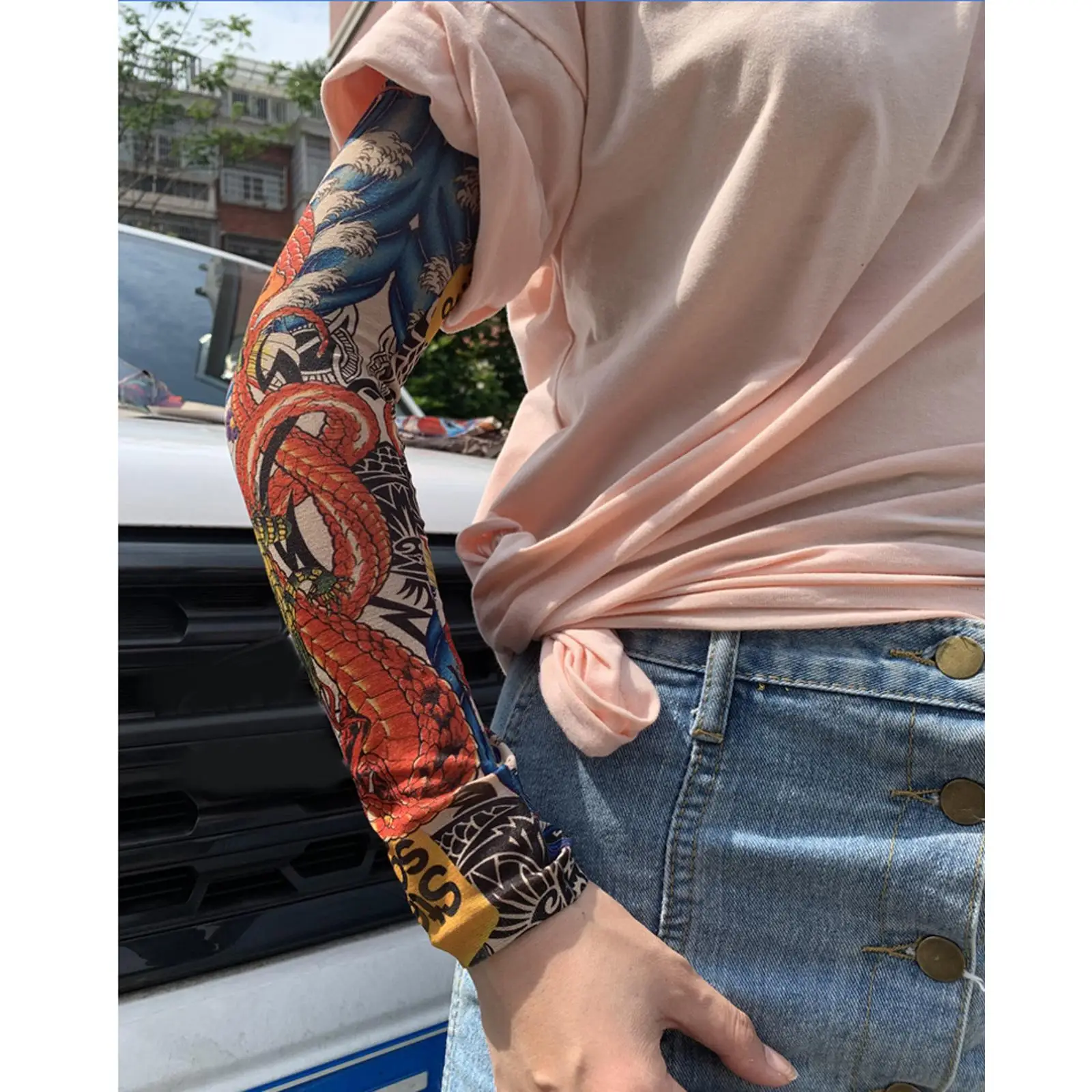 Cooling Arm Sleeves Cover up Protection for Basketball Football