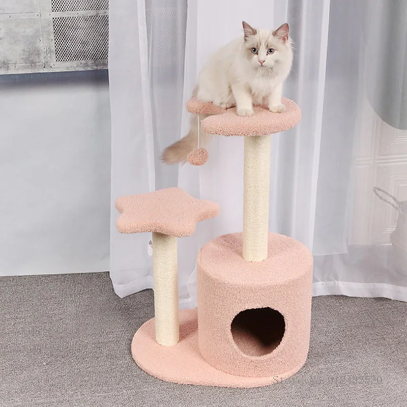 

Pet toy sisal pink star moon four seasons available cat climbing frame cat nest cat tree cat jumping platform cat climbing frame