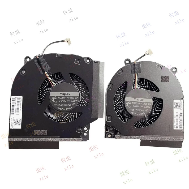 L+ L+ CPU GPU Cooling Fan for HP Victus 9 16-R TPN-C169 N44738-001 MG75091V1-C190 S9A