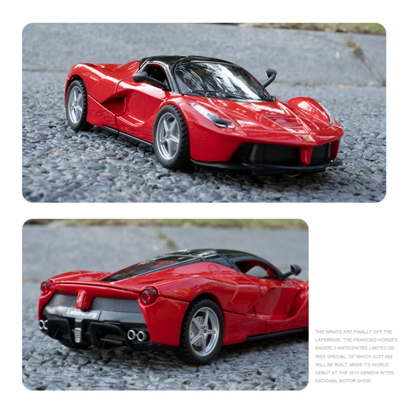 1:32 Ferrari Laferrari Alloy Sports Car Model Diecasts Metal Toy Vehicles Car Model Simulation Sound and Light Kids Gifts A150