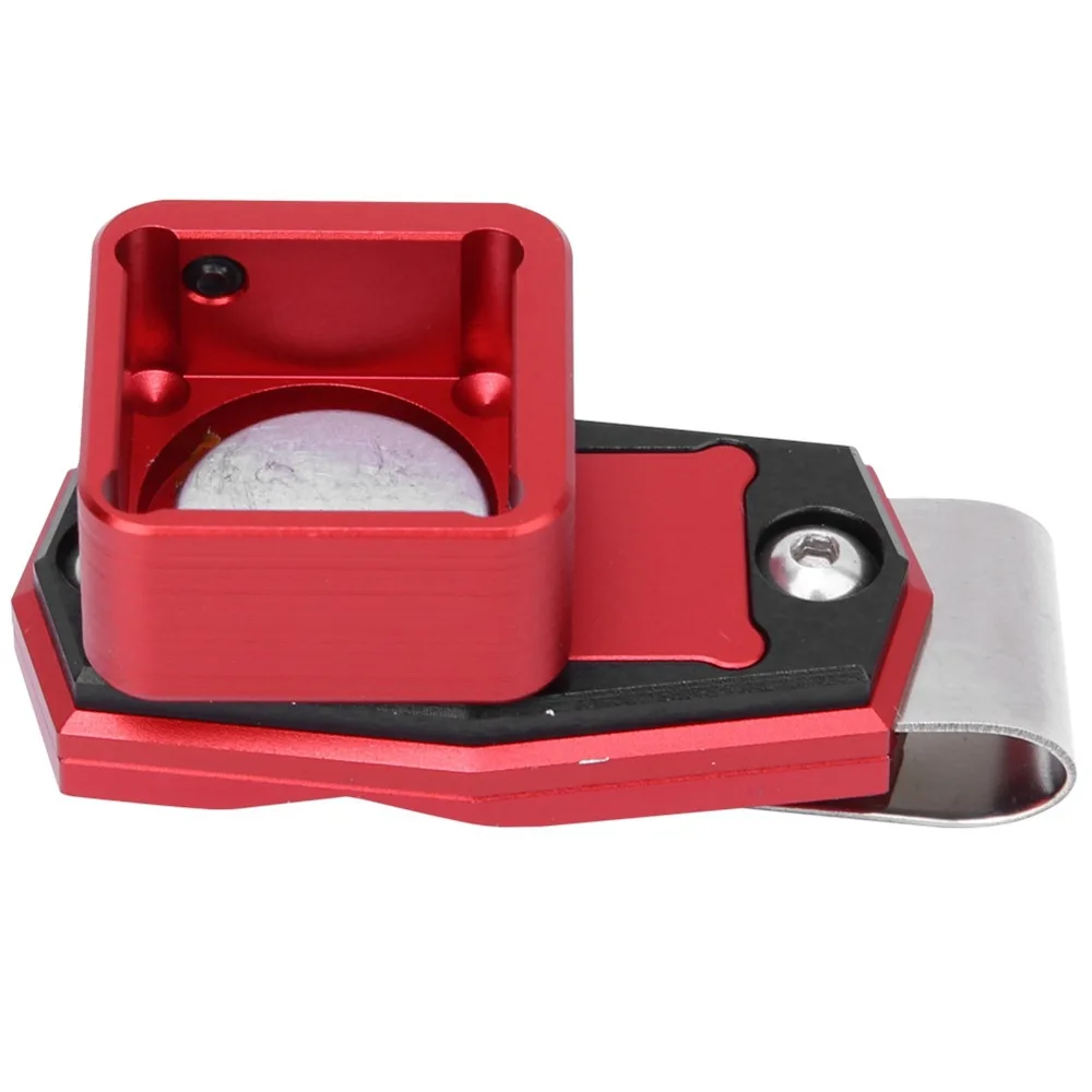 

Mini Portable Magnetic Billiard Chalk Case Magnetic Fixed Clip Mini Pool Chalk Holder Metal Belt Clip Billiard Cue Chalk Holder