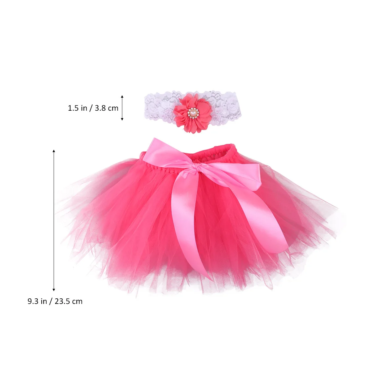 

Newborn Infant Tutu Skirt Outfits Red Bow-Knot Dress Headband Baby Photography Prop Crochet Baby Clothes 0-6 Months