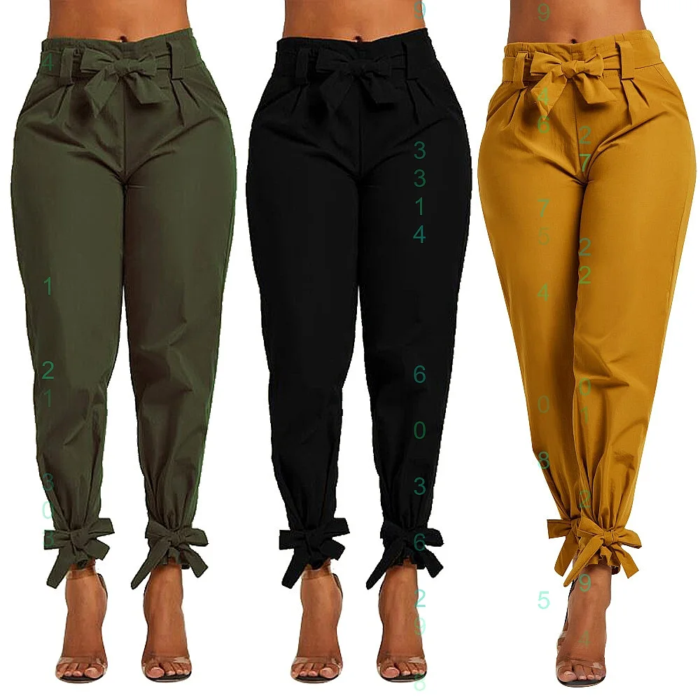 Fashion Joggers Pants for Women High Waisted Trousers Casual Slim Fit Tapered Leg Spring Summer Multi Color