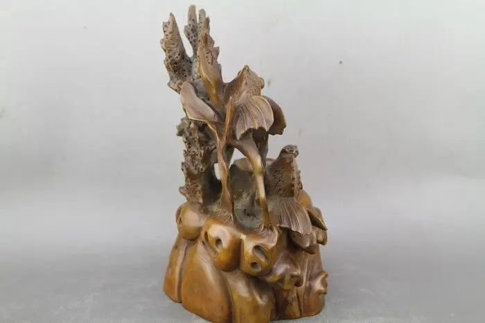 Collect Chinese boxwood hand-carved old penholder