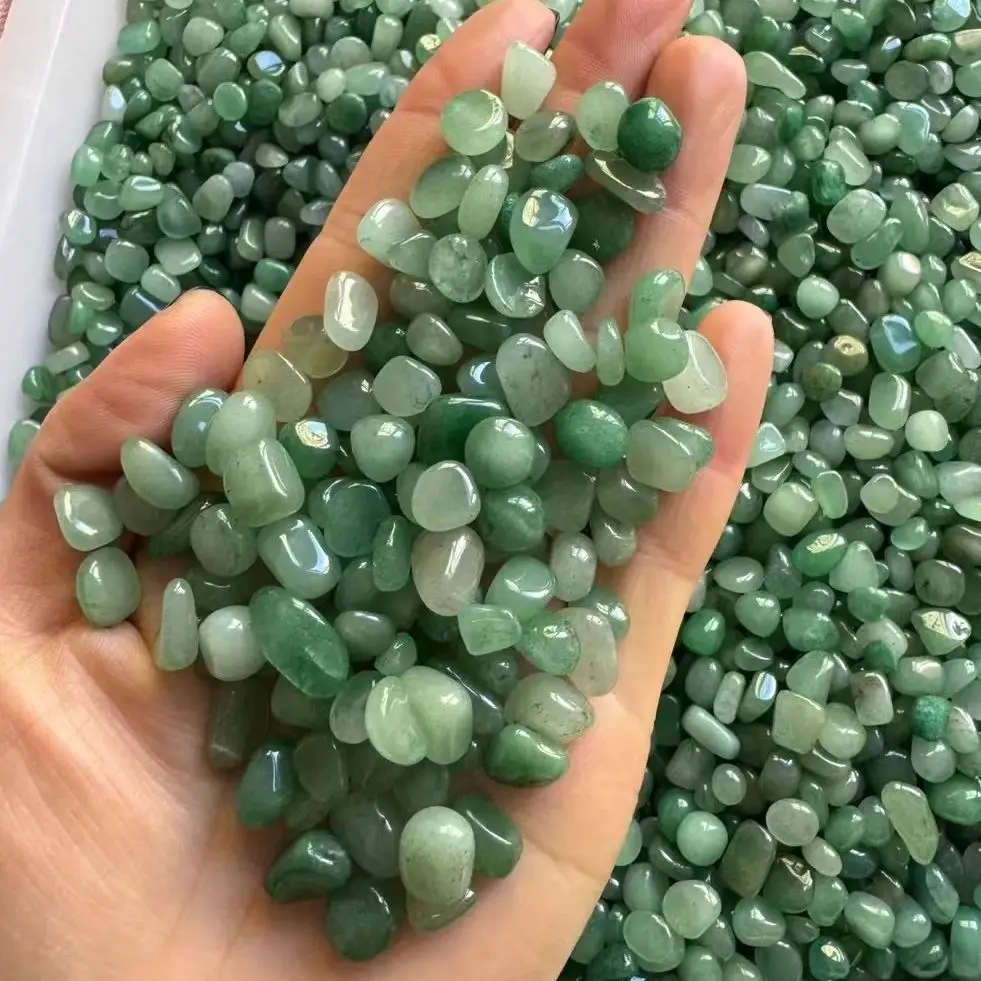 100 g/bolsa cristal Natural verde Dongling Jade espécimen Mineral piedra curativa cuarzo verde para piedra de acuario decoración del hogar DIY