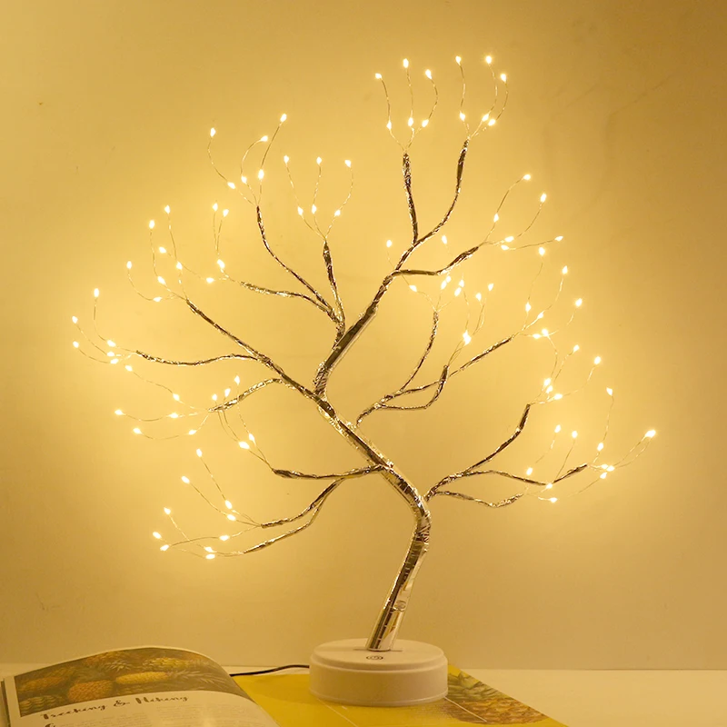 LED Night Light Atmosphere Christmas Tree Night Lamp For Kids Bedroom Home Decor USB/Battery Fairy Table lamp Holiday lighting