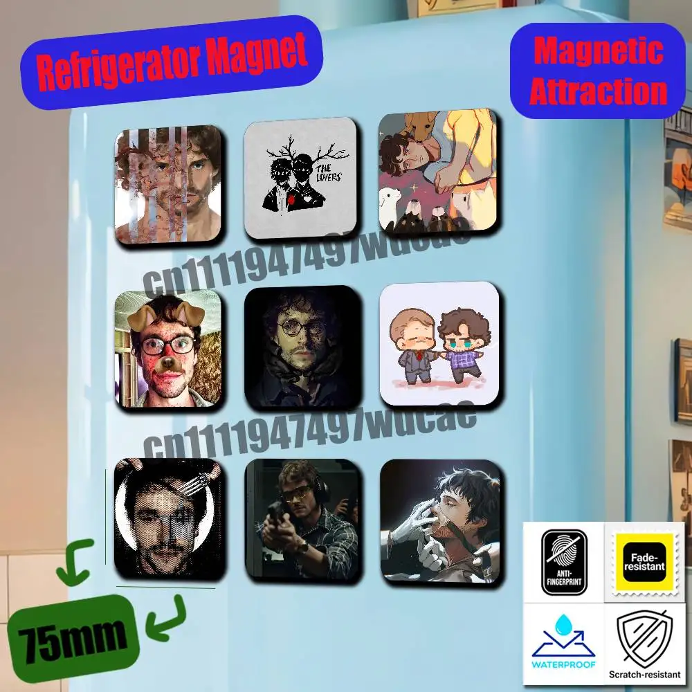 For Will Graham Refrigerator Magnets Metal Cabinet Custom Fridge Freezer Magnetic Cards Cover
