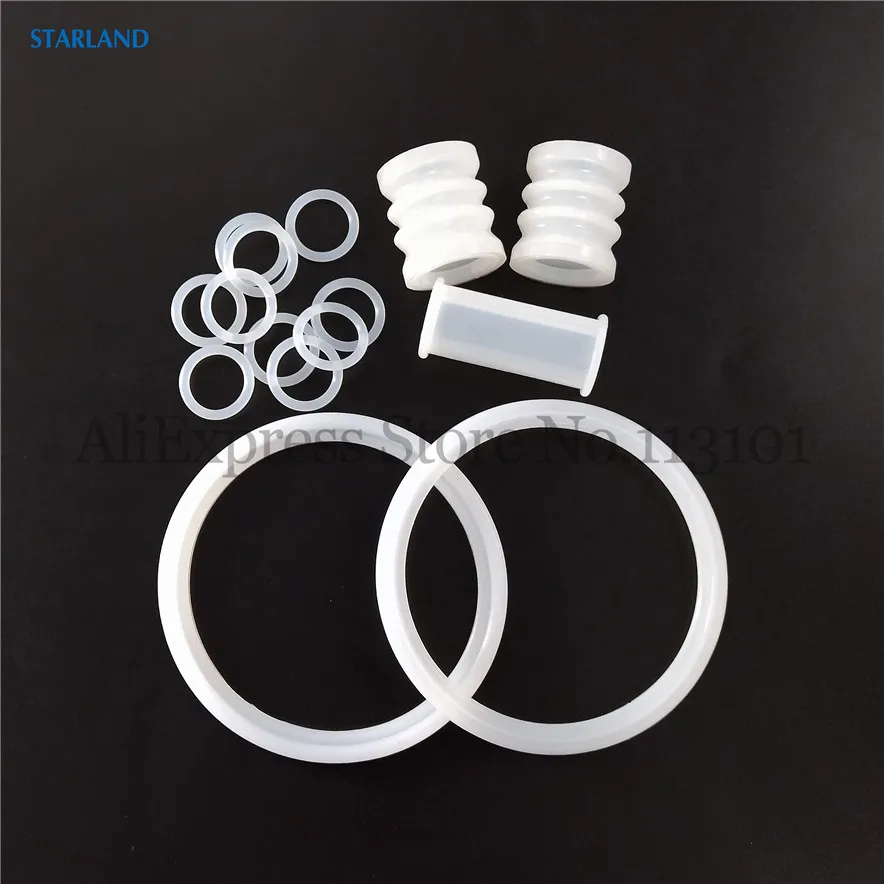 17 In 1 Set Sealing Rings For YKF Soft Serve Ice Cream Machines New Accessories O-Ring Silicone Tubes Vevor Ice Cream Makers