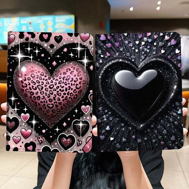 

Модный роскошный чехол Love Heart для Honor Pad 8 V8 9 GT MagicPad 13 3 2 Tab MatePad Pro Air 12 X 12.6, складной чехол для планшета, подарок