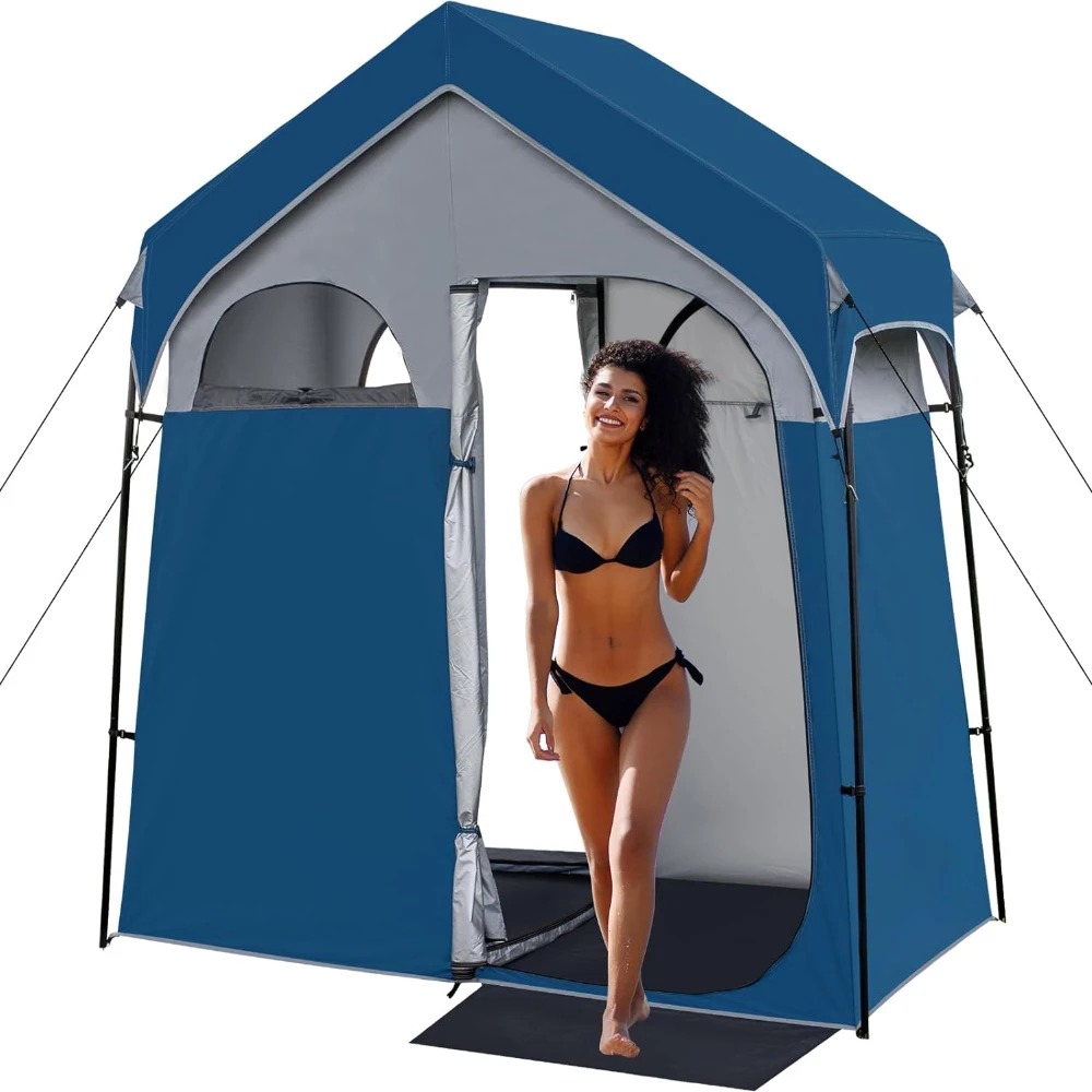 

Big Size 2 Room Camping Shower Tent Outdoor Portable Beach Party Pop up Tent Shelter with Carry Bag