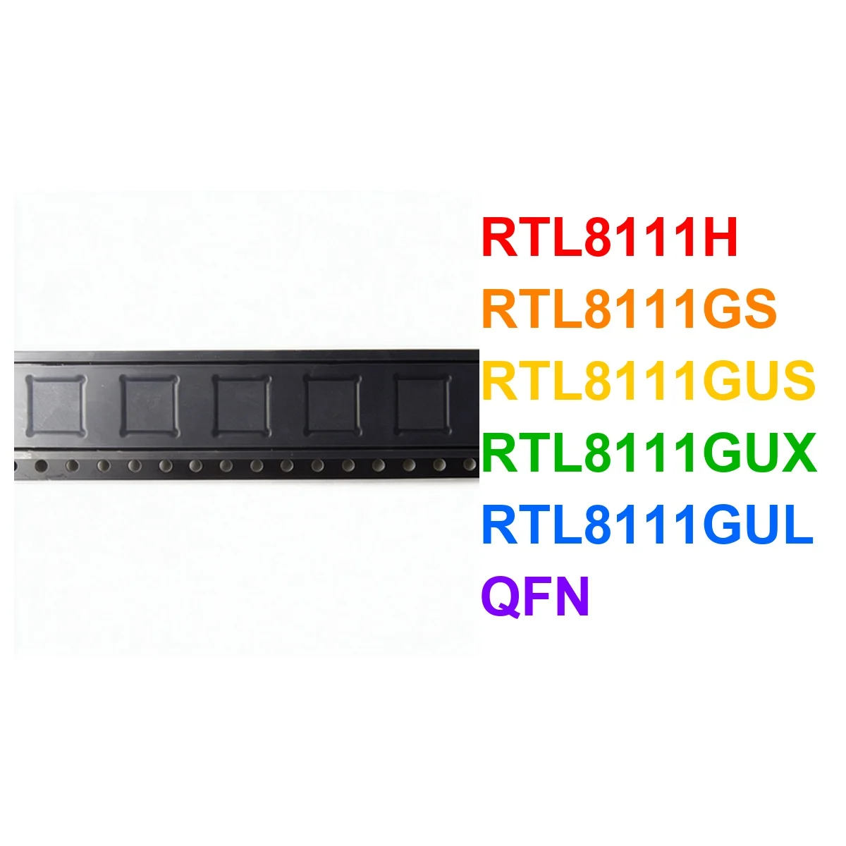 (5piece) RTL8111H RTL8111GS RTL8111GUS RTL8111GUX RTL8111GUL 8111H 8111GS 8111GUS 8111GUX 8111GUL QFN Chipset