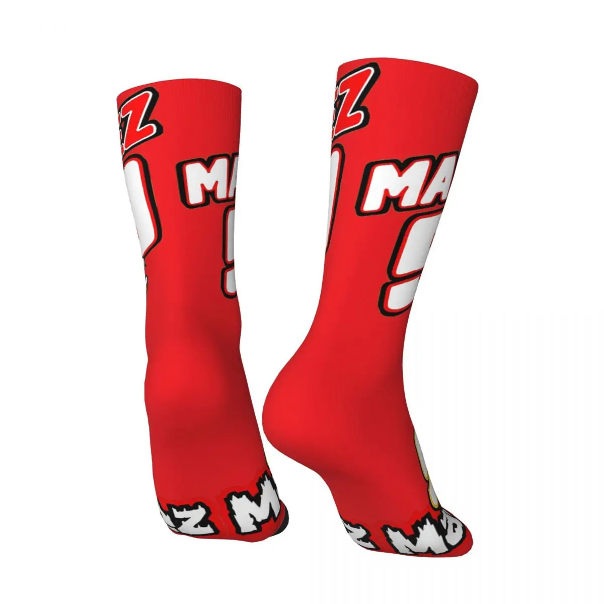 Calcetines de cuello redondo Marquez 93 On Fire para hombre y mujer, medias de ciclismo, regalo, primavera, verano, otoño e invierno, novedad