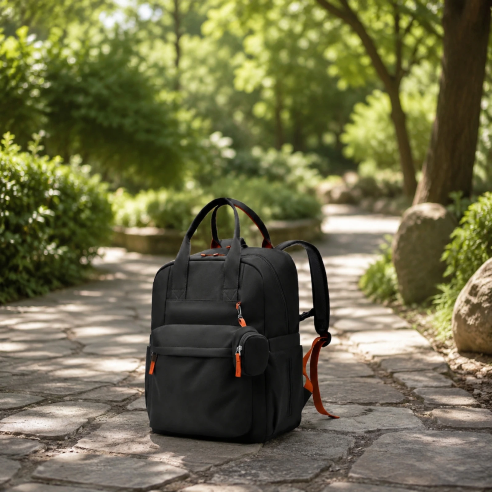Diaper Bag Backpack Multi-Pocket Diaper Backpack Baby Bag Structured Versatile for Moms, Outings, Day Trips