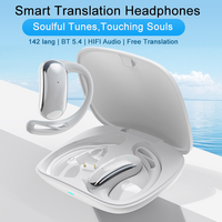 T25 Intelligent Translation Earphones Translate 142 Languages Bluetooth Wireless Simultaneous Translation Earphones