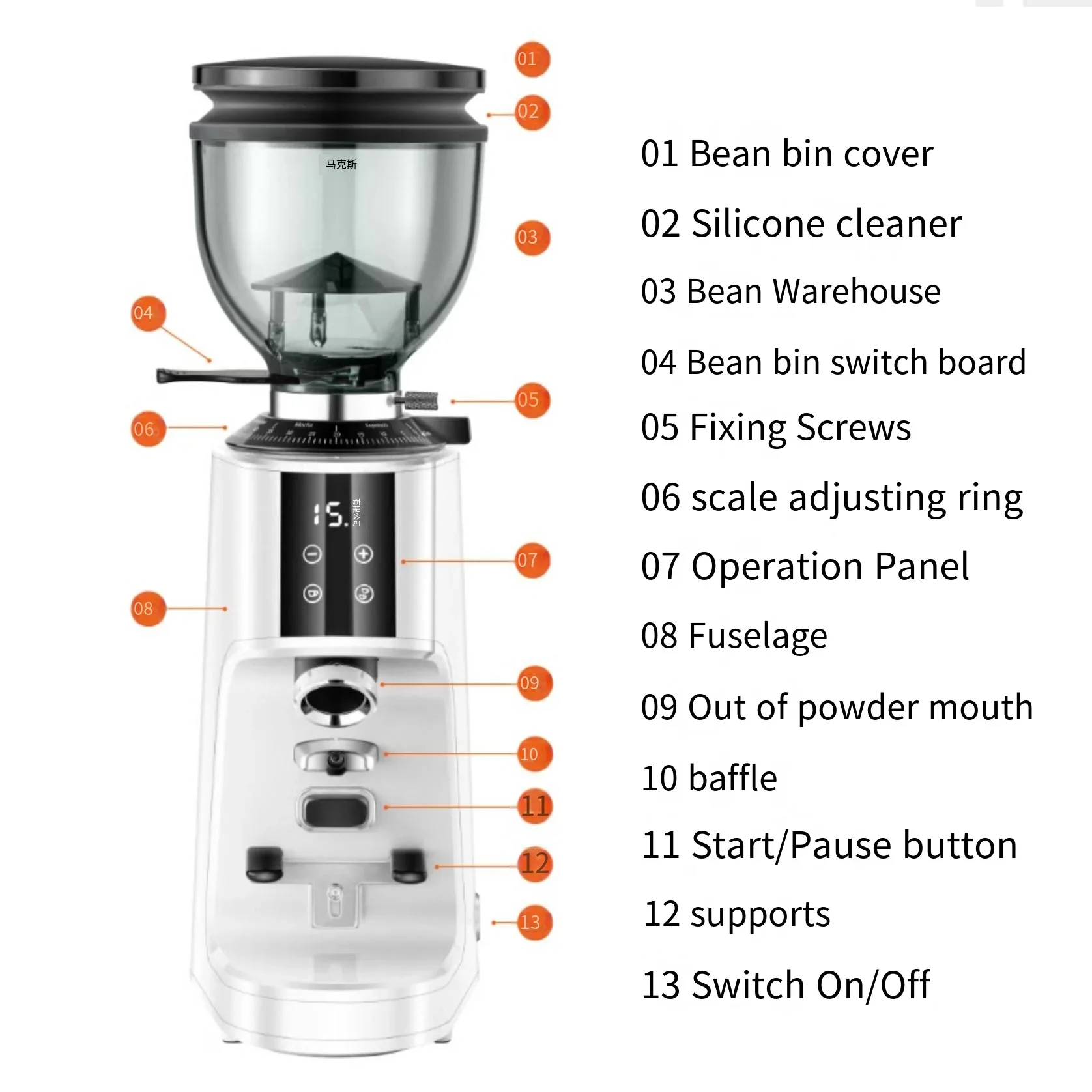 New Arrival Comercial Electric Coffee Grinder Machine 64mm Blade Coffee Grinder Machine 220V Coffee Grinder Machine